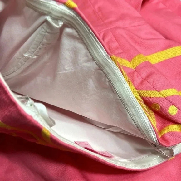 Lilly Pulitzer strapless dress women .size 0 zero , pink,cotton,embroidered. - Picture 15 of 15